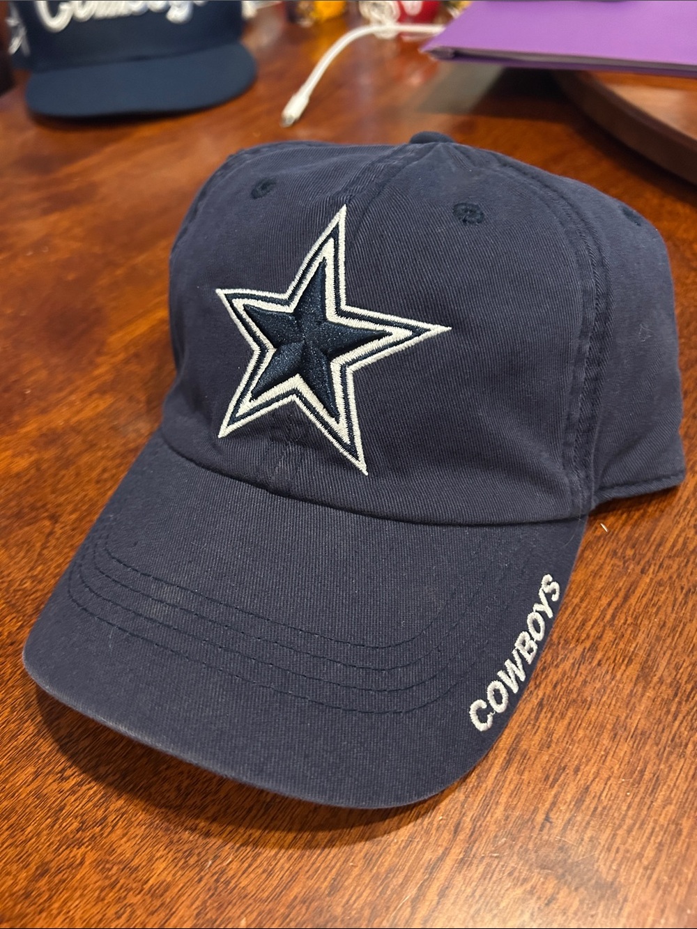 Dallas Cowboys Authentic MENS Navy OSFM Cap